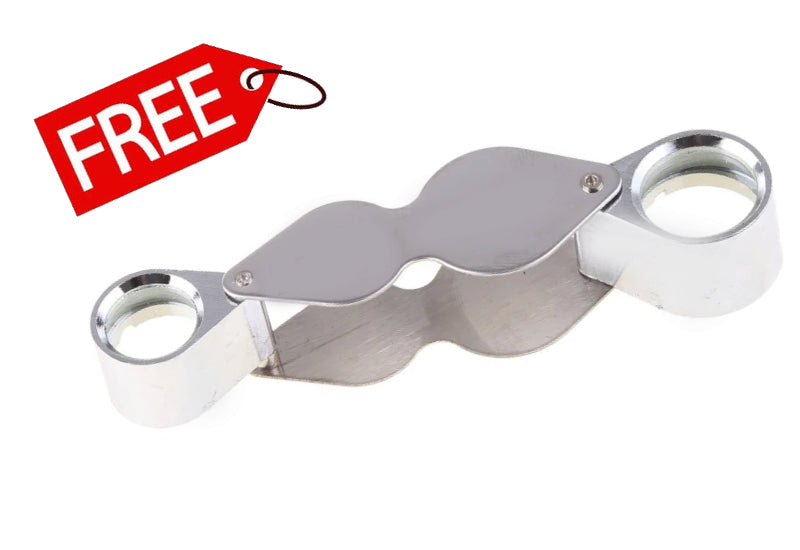 Foldable Jewelers Magnifying 10 x - Free Loupe