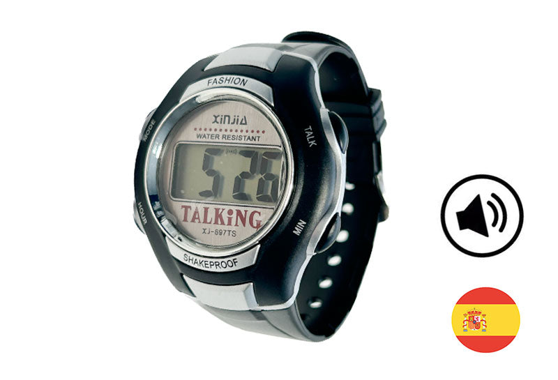 Talking Watch Unisex Digital Sport - Spanish Voice -