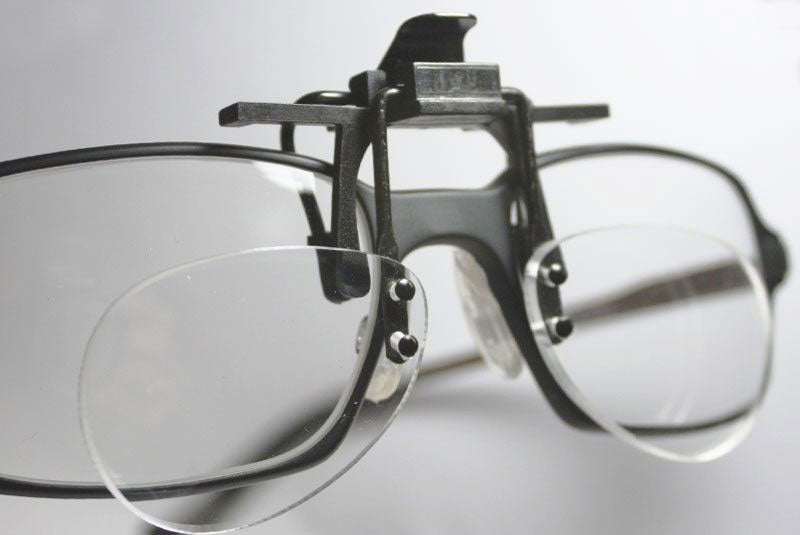 Half Frame Clip-On Loupe Magnifier