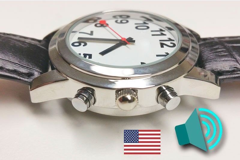 Talking Watch  Metal  English / Spanish Voice