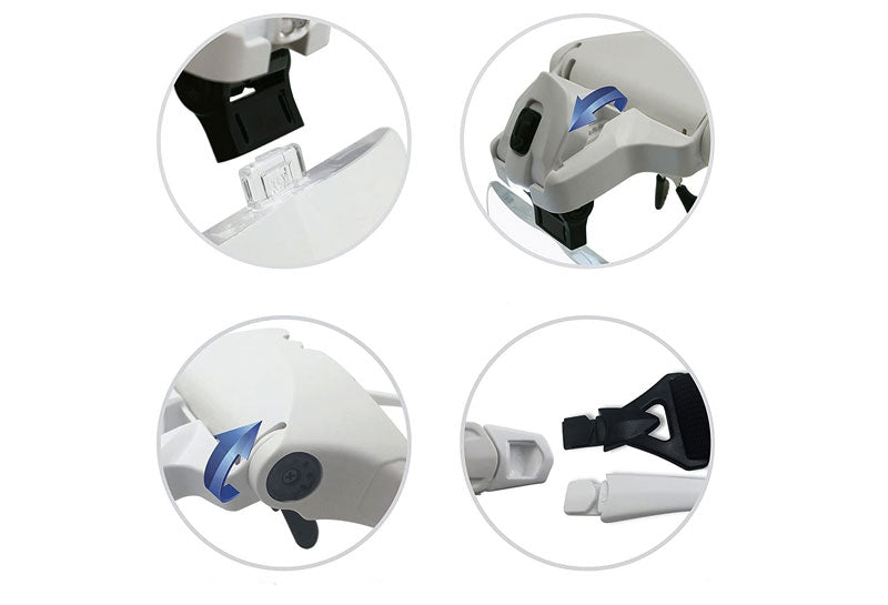 Headband Magnifying Glass LED