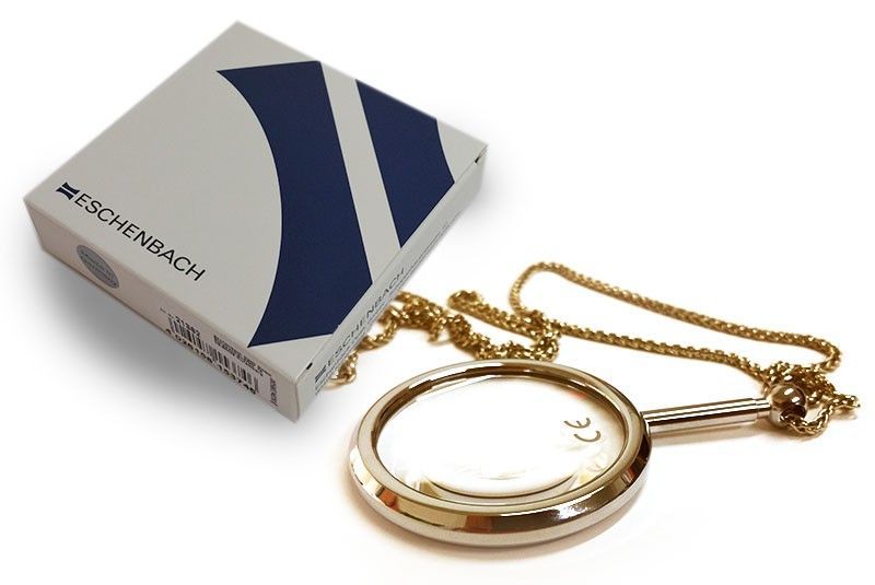 Pendant Magnifier - Gold/Chrome