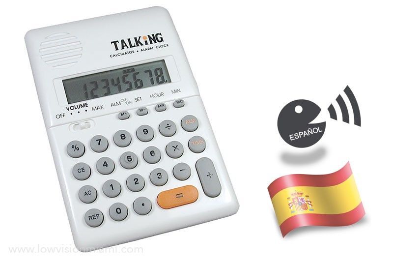 Talking Calculator with Alarm- Spanish Voice