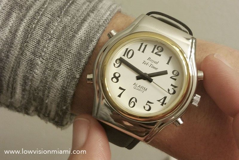 Talking Watch Unisex  Leather Band - Spanish / English Voice