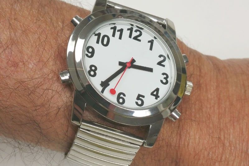 Talking Watch  Metal  English / Spanish Voice