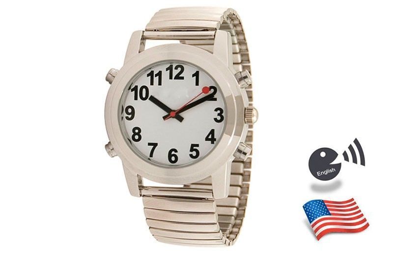 Talking Watch  Metal  English / Spanish Voice