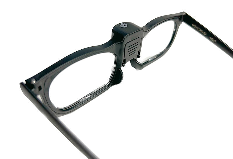 Sight Enhancing USB Rechargeable LED Magnifying Eyewear, Size: One size, Black