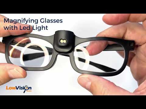 Magnifying Eyeglasses with Light