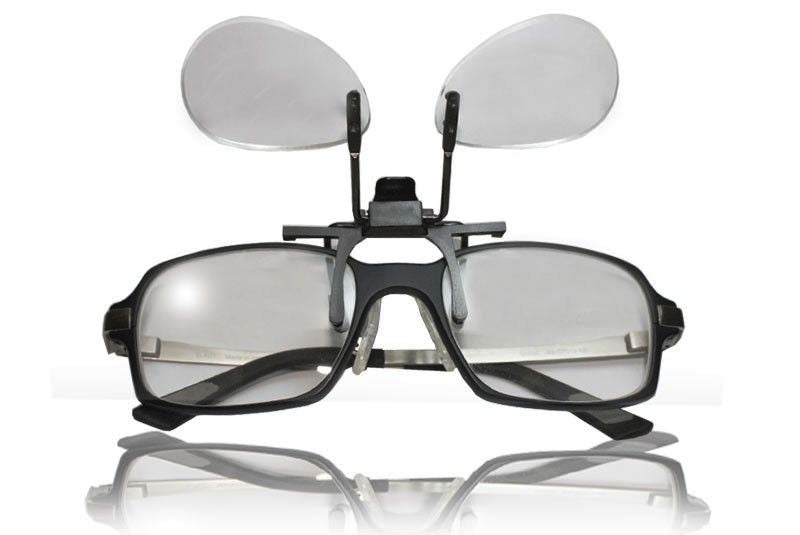 Selection of low vision aids for near  Clip-On Loupe Magnifier — Low  Vision Miami