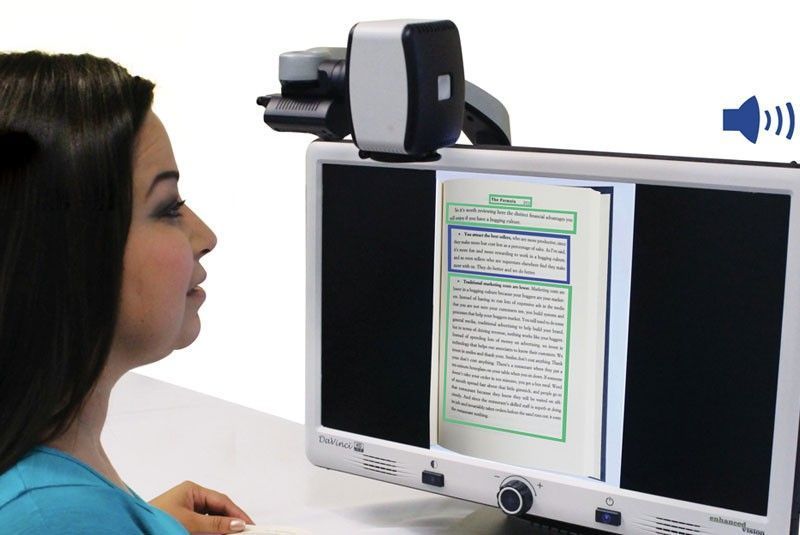 Magnifier Da Vinci 24 "Voice -Enhanced Vision Text-to-Speech (OCR)