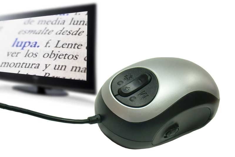 Lupa tipo Ratón CCTV  T.V.
