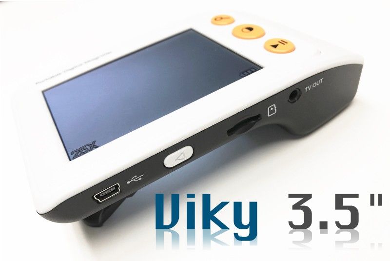 Elektronische 3,5 Digital 2-25X Lupe Portable Foldable Lesehilfe Low  Vision