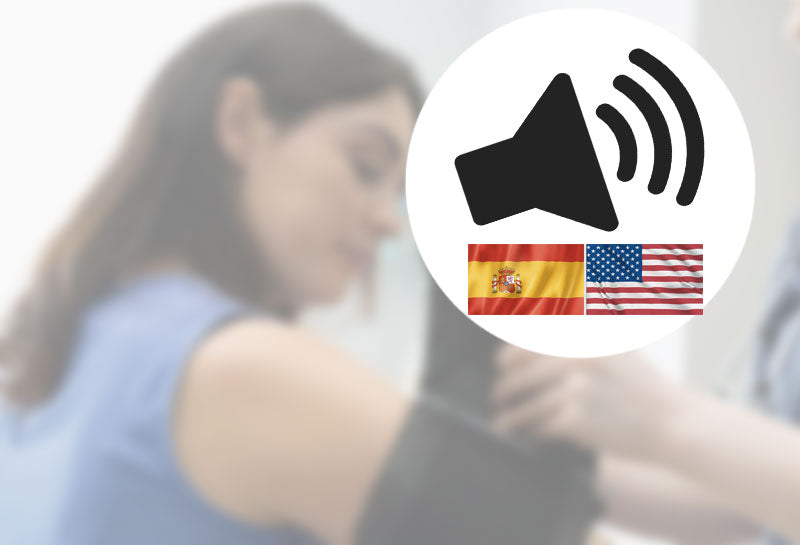 Talking Arm Blood Pressure Monitor - English and Spanish