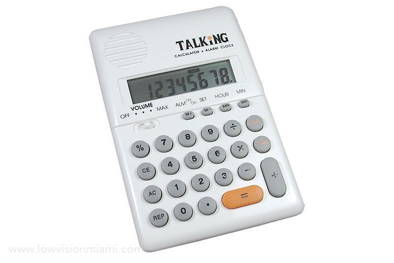 Talking Calculator with Alarm- Spanish Voice