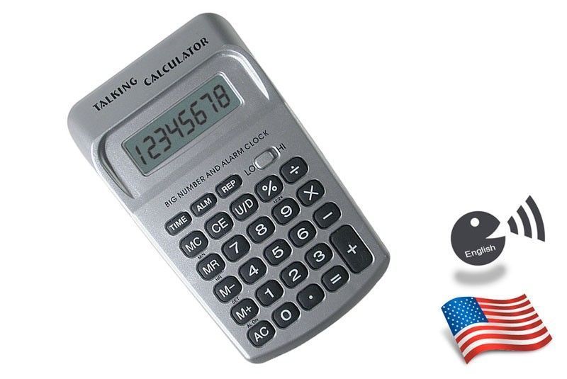 Talking Calculator with Clock - English Voice