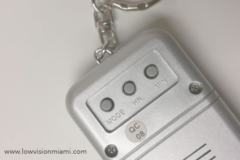 Talking Key Chain - Square - English or Spanish Voice