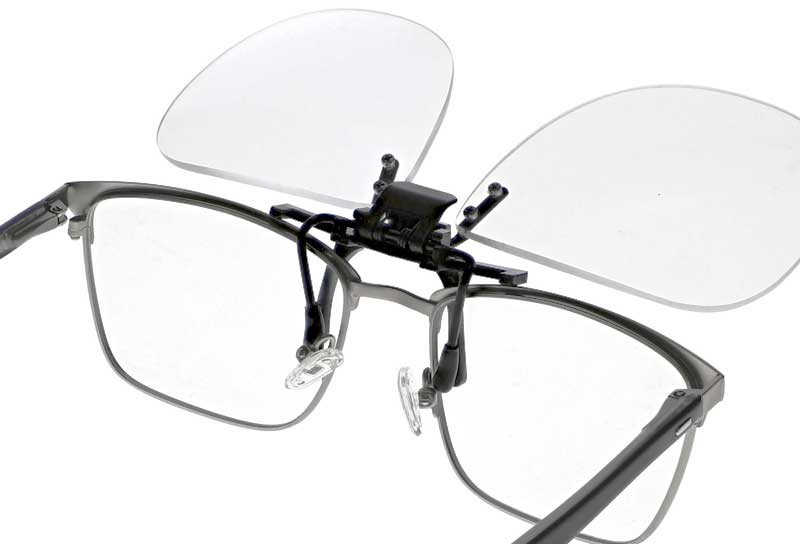 Carson Clip&Flip Glasses, Magnifying, +4.00