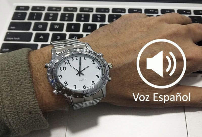 Reloj parlante Metal - Voz en español