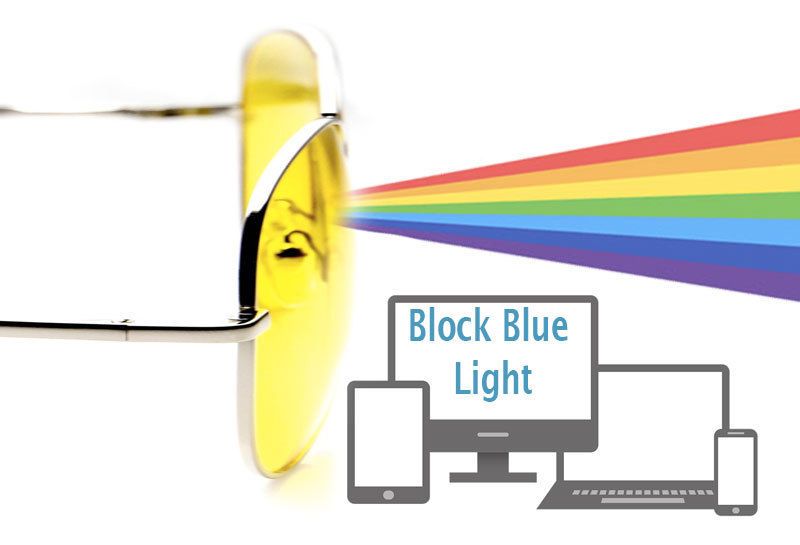 Gafas para Computadora  Piloto con Filtro azul