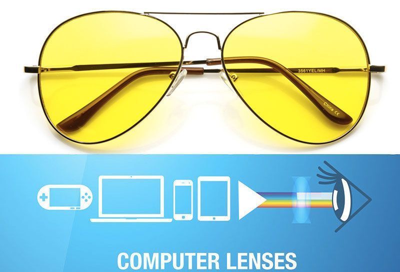 Computer glasses are specially reduce glare Low Vision Miami