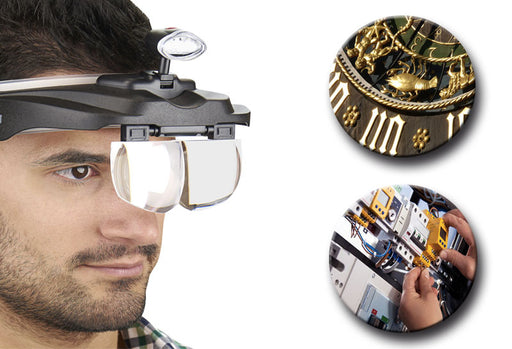 Headband Magnifier hands free magnifier can allow you to read. — Low Vision  Miami